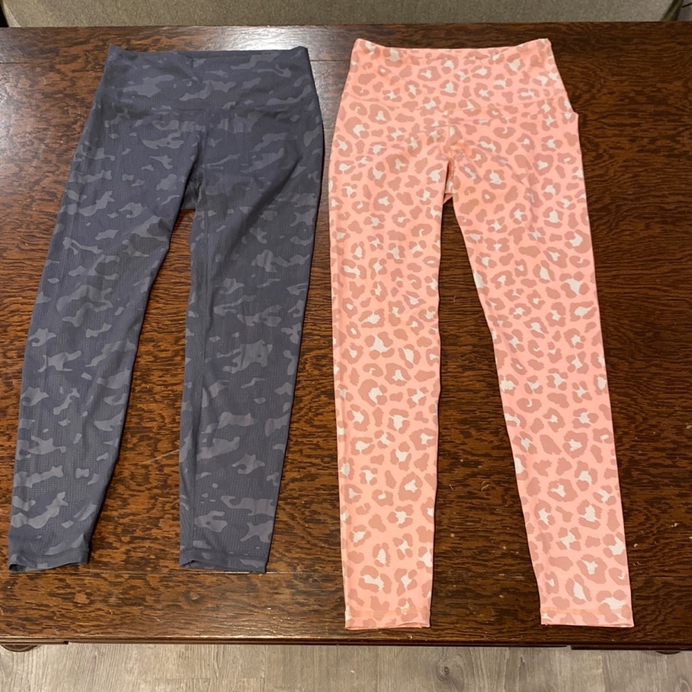 Zyia and Pink Lily leggings. Both women’s size medium.